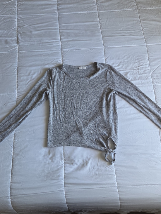 Olivia Rae Tops - Olivia Rae Light Gray Long Sleeve Top
